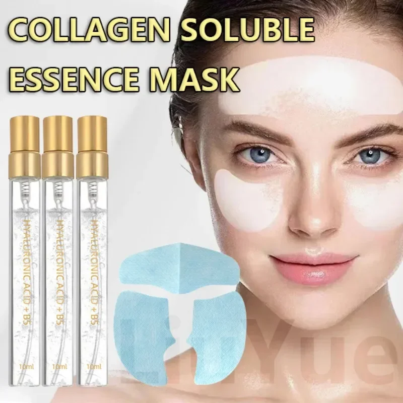 Collagen Boost Serum Set Anti-Aging Anti Wrinkle Cream Women Skin Firming Soluble Masks Absorbable Face Filling Stickers Essence 24k gold face serum absorbable active collagen silk thread facial essence anti aging firming moisturizing hyaluronic skin care