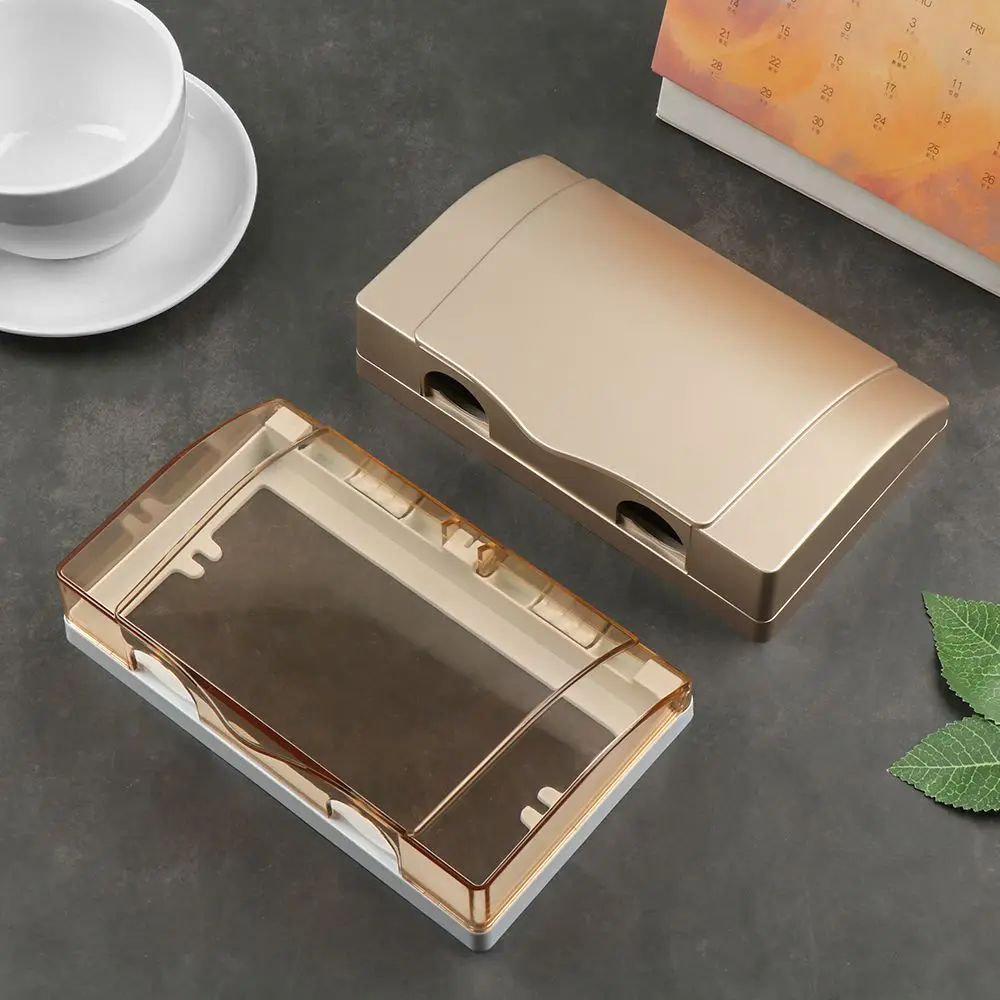 86 Type Double Sockets Protector Electric Plug Cover Child Switch protection Safety Box Bathroom Transparent Waterproof Box Socket Protective Cover