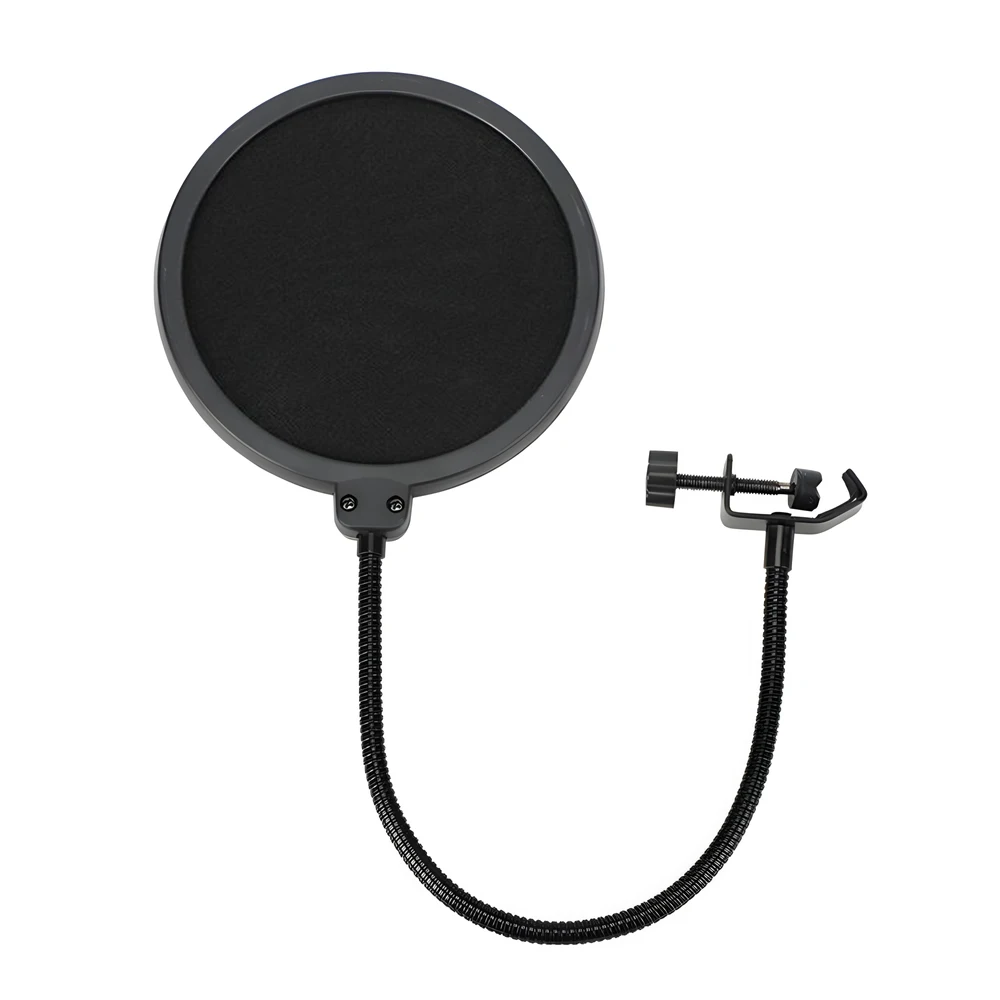 

Double Layer Studio Microphone Pop Filter Flexible Wind Screen Sound Filter Mask Mic Shield for Speaking Recording Accessories