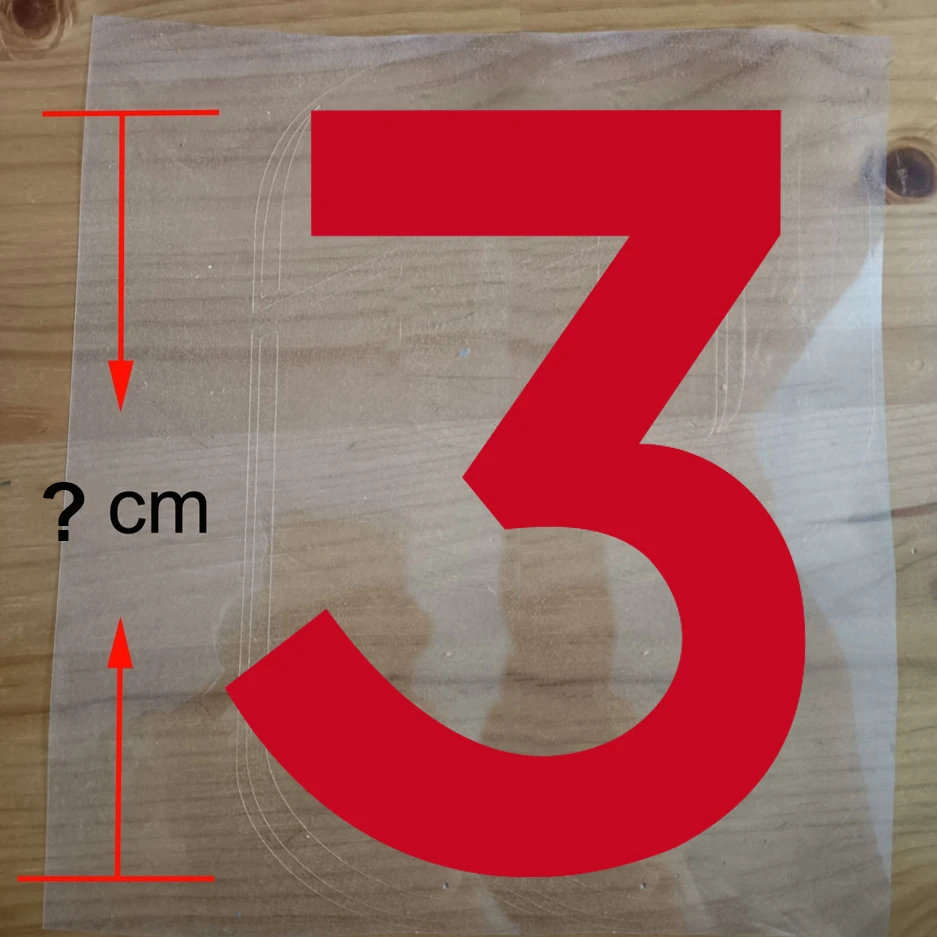 thumbnail image 1 of Parches termoadhesivos de color rojo y negro de 5 a 23 cm con letras para hacer tú mismo, para camisetas de baloncesto, fútbol y ropa, 1 of 5