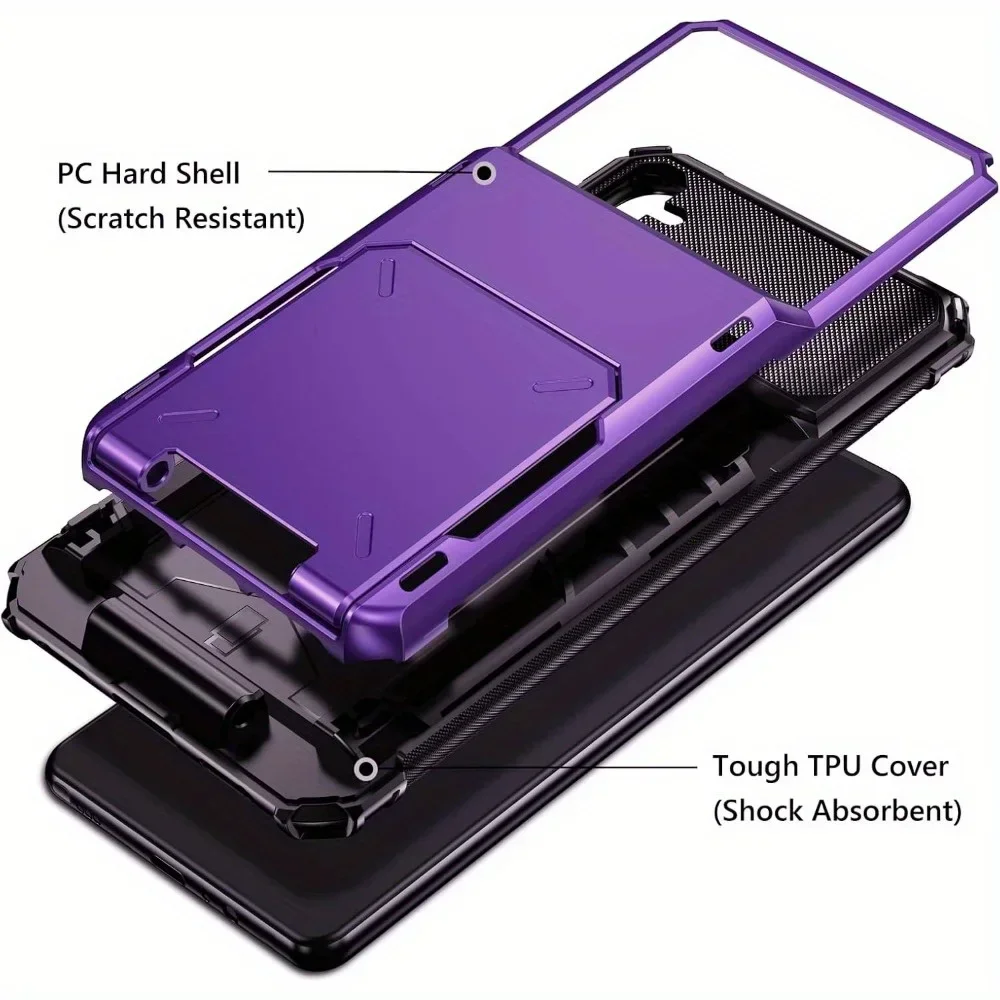 Premium Wallet Case with 5 Card Slots and Pocket Cover