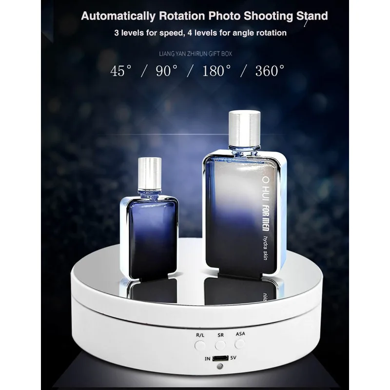 Description Picture 3 of itemMotorised Rotating Mirror Display Stand,360 Degree Turntable, Jewellery Holder,USB Power Supply, Rotating Shooting, Three Speeds