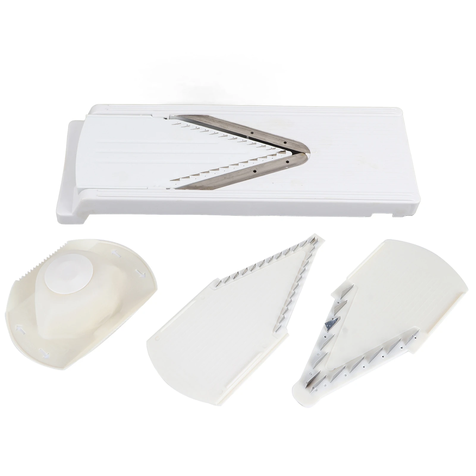Multifunctional Household V-Shaped Grater Slicing Cutter with Hand Protector Stainless Steel Blade