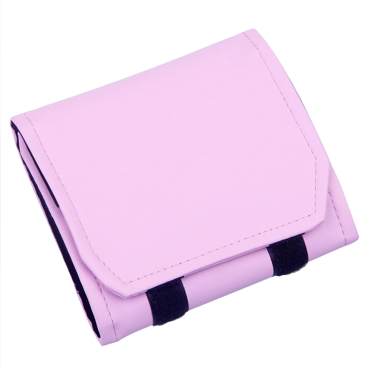 Portable Travel Jewelry Organizer Roll Foldable Flannel High Capacity For Journey-Rings Necklaces Jewerly Storage Bag Small Size