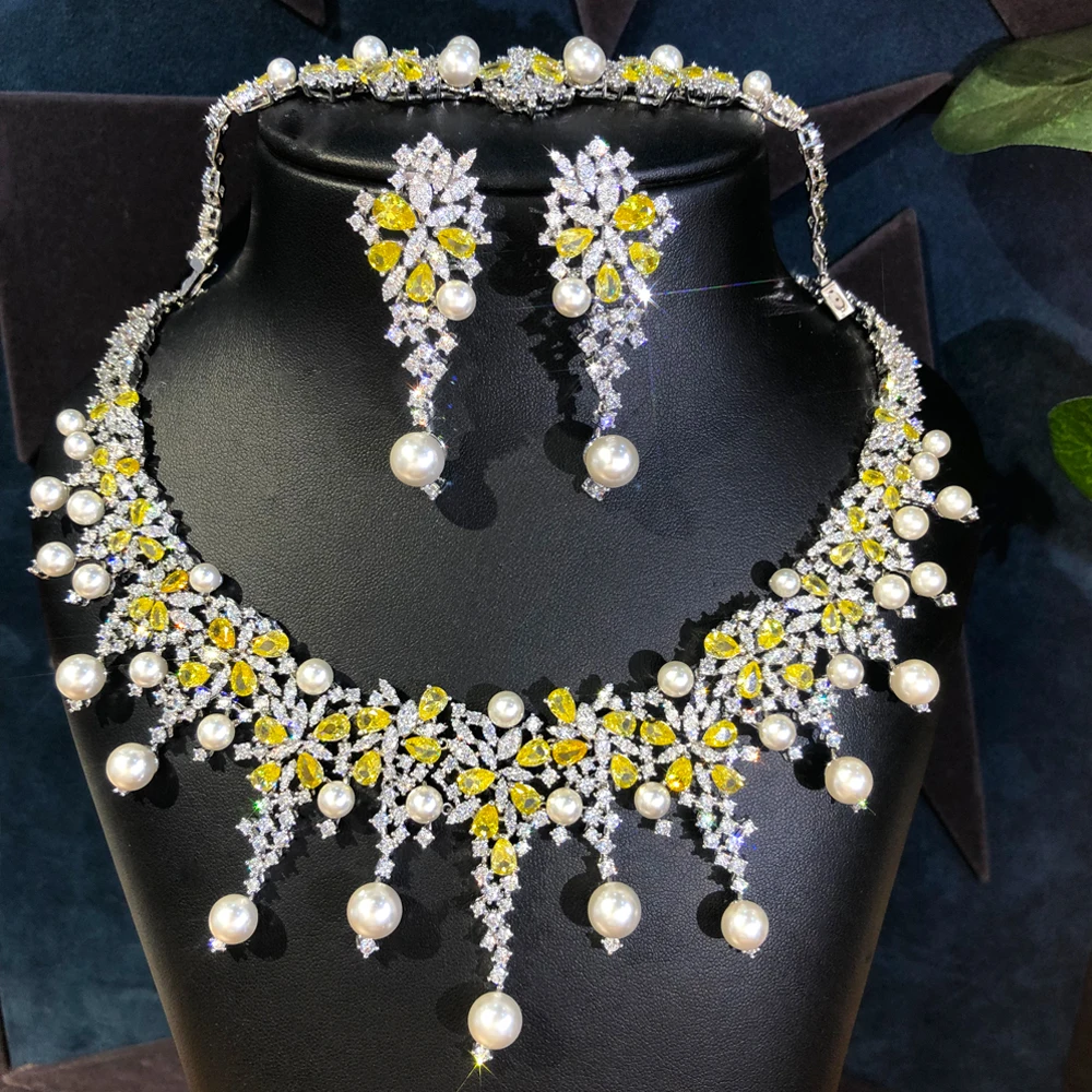 Ensemble Bijoux Vintage - Boucles D'oreilles Strass Et Collier - Style élégant Pour Soirées