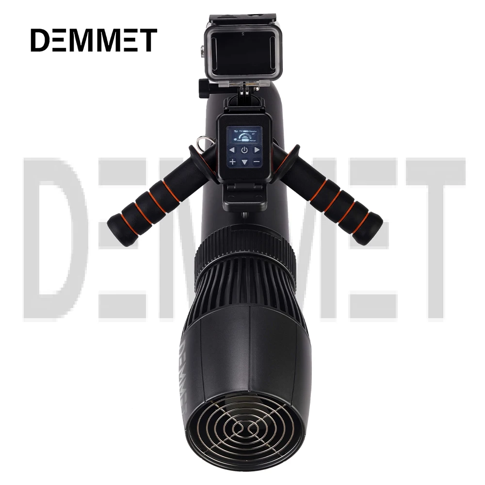 DEMMET Diving Thrusters, 500w Electric Diving Propeller-Underwater Sea Scooter with Stand, 3-9km/H, Portable Swim Gear Smart