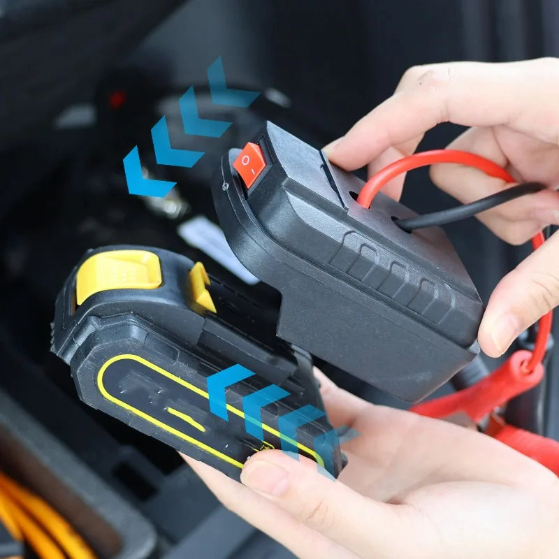 18V Igniter Jump Starters Car and Motorcycle Lithium Battery Emergency Power Supply for Makita for DeWalt for Milwaukee