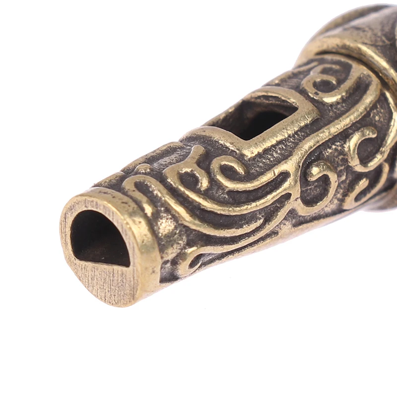 Brass Metal Treble Training Wilderness Survival Pendant Elephant Whistle Antique Keychain Outdoor Survival Whistle whistle keychain survival whistle metal whistle 1Pc 5.0*2.0cm