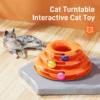 3 Layer Interactive Cat Toy Tower with Colorful Balls Mental Physical Exerciser, Fun Puzzle Game for Active Cats 4