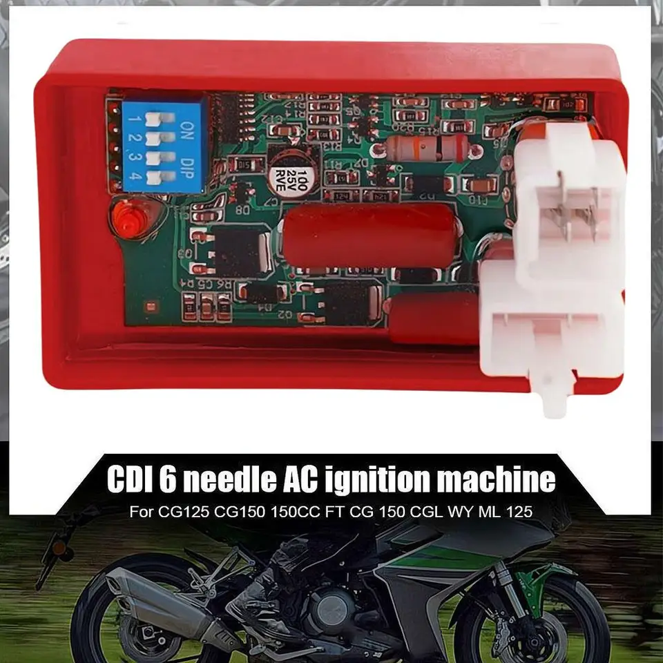 6ピン AC CDI オートバイ点火装置 DIPスイッチ付き CG125 CG150