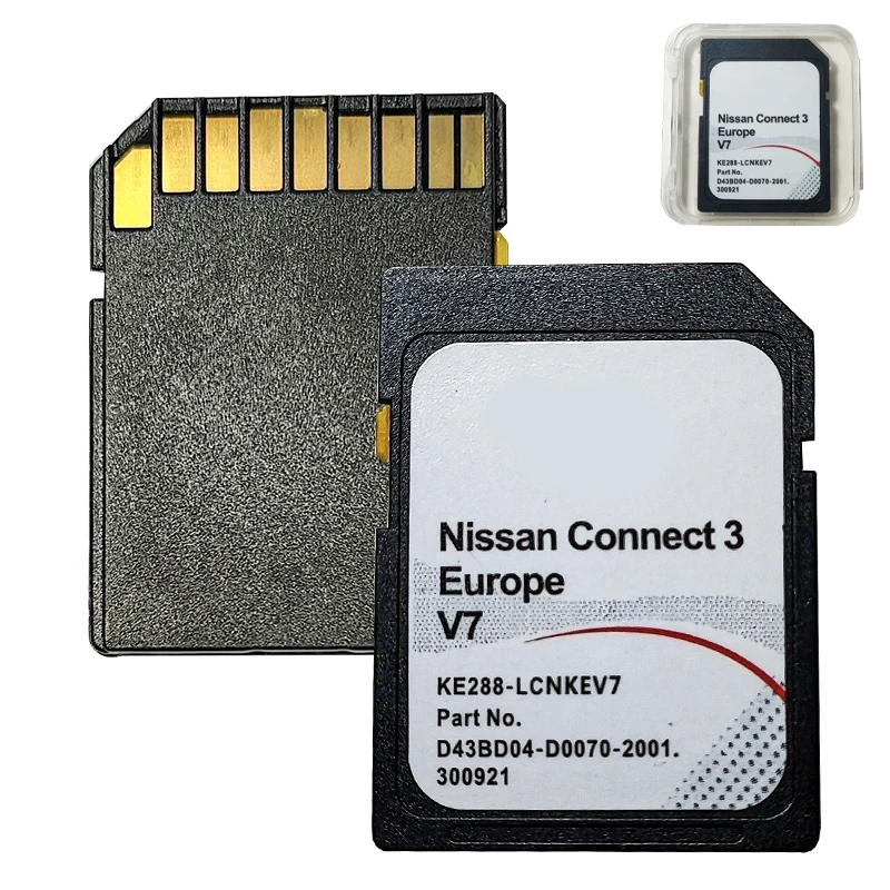 Car Connect 3 V7 GPS SD Card 16GB Sat Nav SD Card Connect 3 GPS Navigation For Nissan Europe gps map navigation sd cards