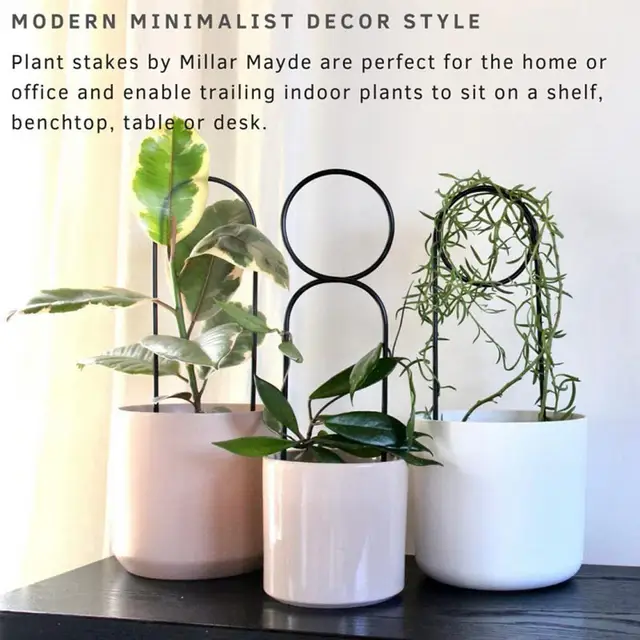 3 db/Beállított Gyakorlati Rohanásgátló Növényi Tartó Állvány Fém Időjárási Ellenállás Virág Függőleges Mászás Tét - Image 4