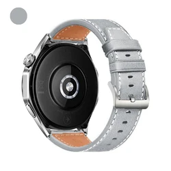 Premium Leather Watch Band, 20mm/22mm, Sports Strap Replacement Wristband Accessories - 1Pcs 22mm (Style 1 Gray)