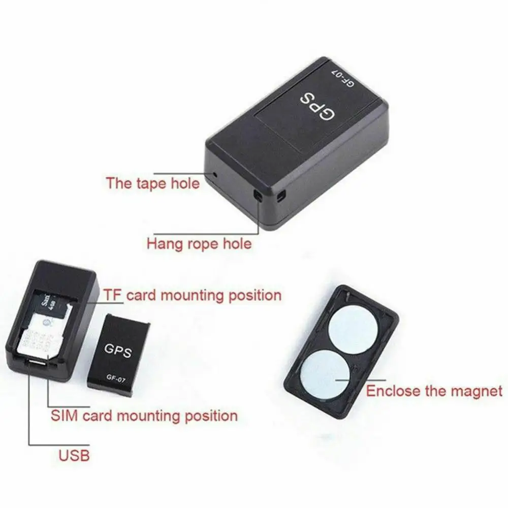 GF-07 Magnetic Mini GPS Locator Tracker GSM GPRS Real Time Tracking Device Portable Anti-Lost Recording Tracking Device gps tracker