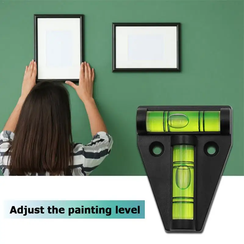 Spirit Level T-Type Spirit Level Plastic Measuring Vertical And Horizontal Adjuster Scope Triangle Level Measuring Kit For Caravan Camper