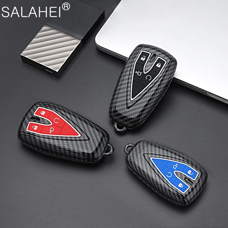 

Carbon Fiber ABS Car Key Cover Case Shell Holder For Changan UNIT UNIK CS35Plus CS55 Plus CS75Plus Oshan X7 X5 Styling Accessory
