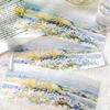 Yoofun 7.4x200cm Spring Floral Washi Tape Flower Washi Masking Tape Decorative Tape For DIY Art Craft Diary Scrapbooking 1