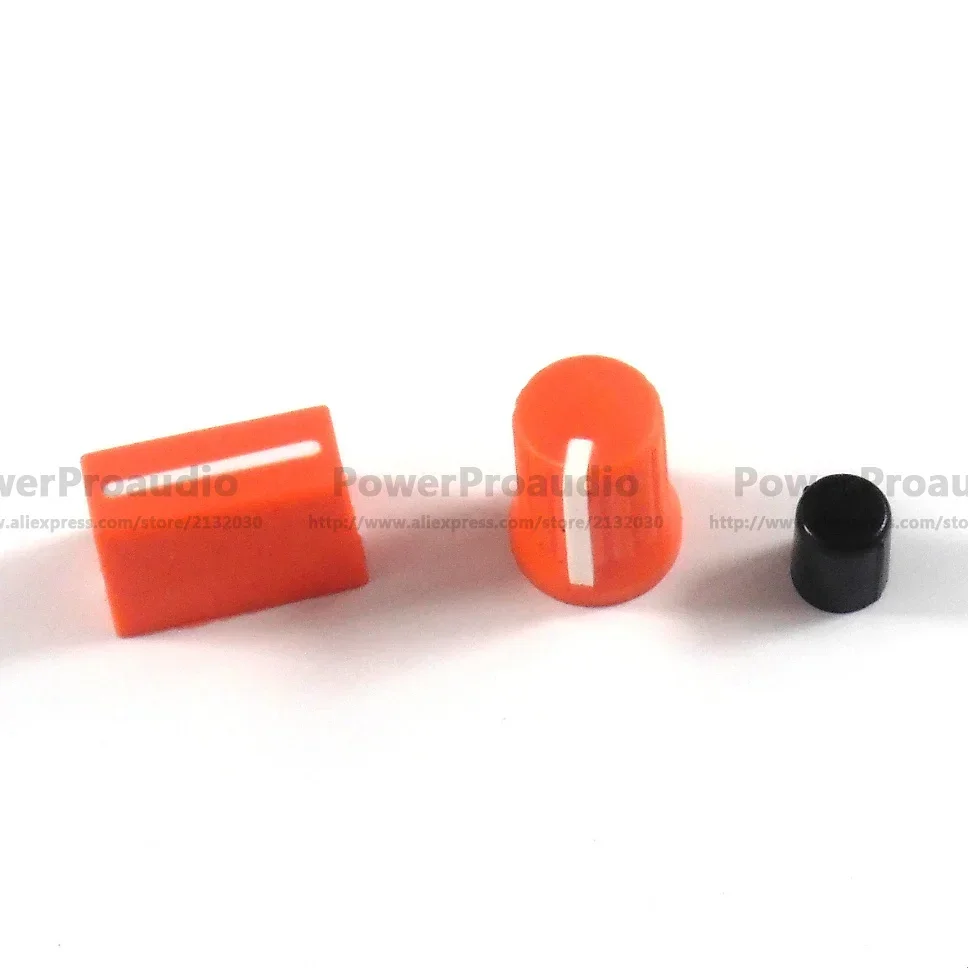 20PCS Rotary Knob+20PCS Fader Cap For Rane Mixer TTM 57 61 62 64 68 (Orange)