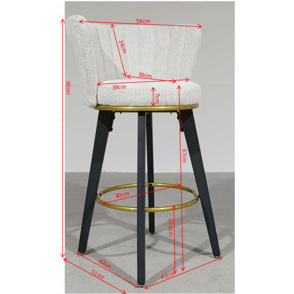2-Piece Bar Stool Set 6