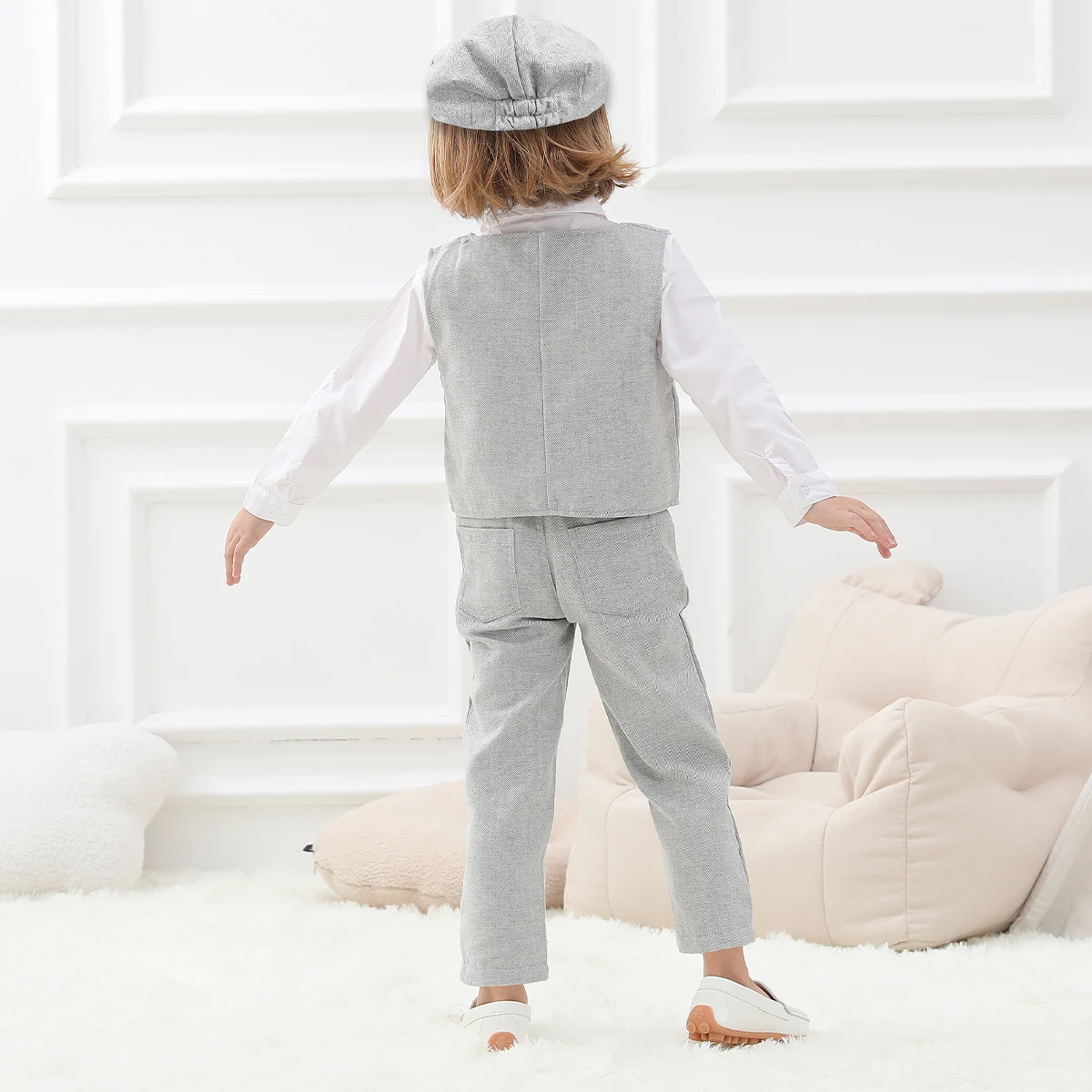 Vestito Formale Bambino Set Abito Elegante Bambino 3/4 Pezzi - Smoking Formale Per Cerimonie E Matrimoni Vestiti Battesimo - 12