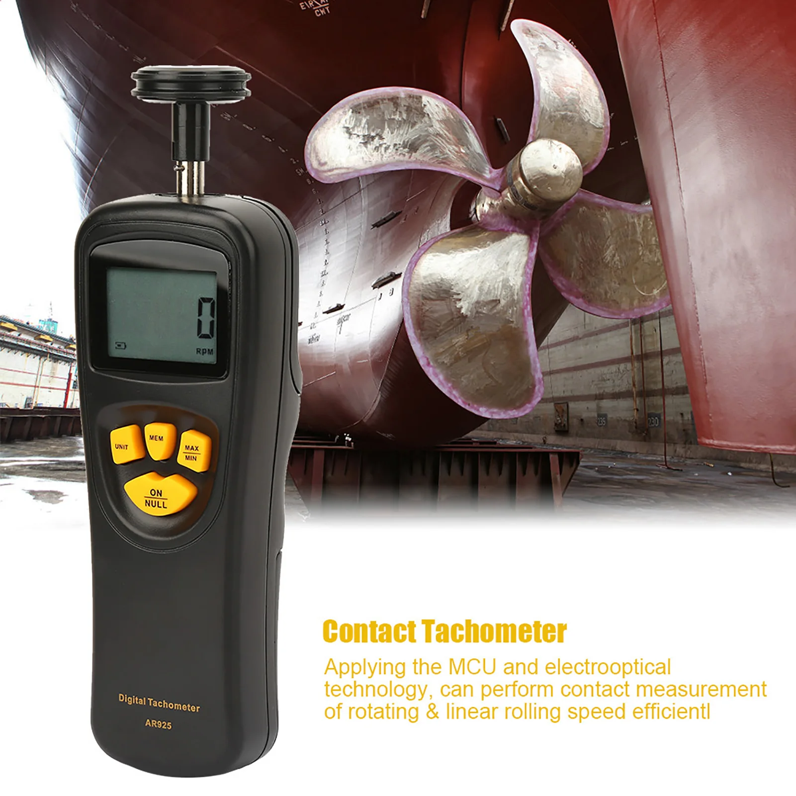 SMART SENSOR 0.5~19999 RPM Contact Digital Tachometer Rotation Meter with LCD Backlight Display tachometer gauge engine tachometer tachometer meter
