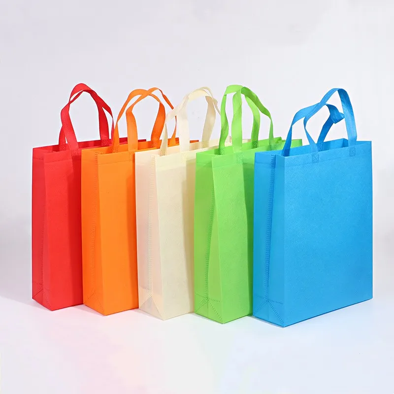 StoBag 25pcs Wholesale Non-woven Shopping Tote Bags Fabric Eco-friendly Storage Reusable Large Pouches Custom Logo(Extra Fee) 4