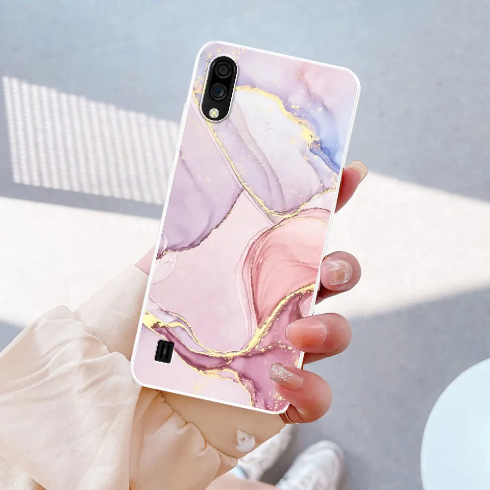 Clear Marble Painted Silicone Case - Soft Protective Bumper Cover