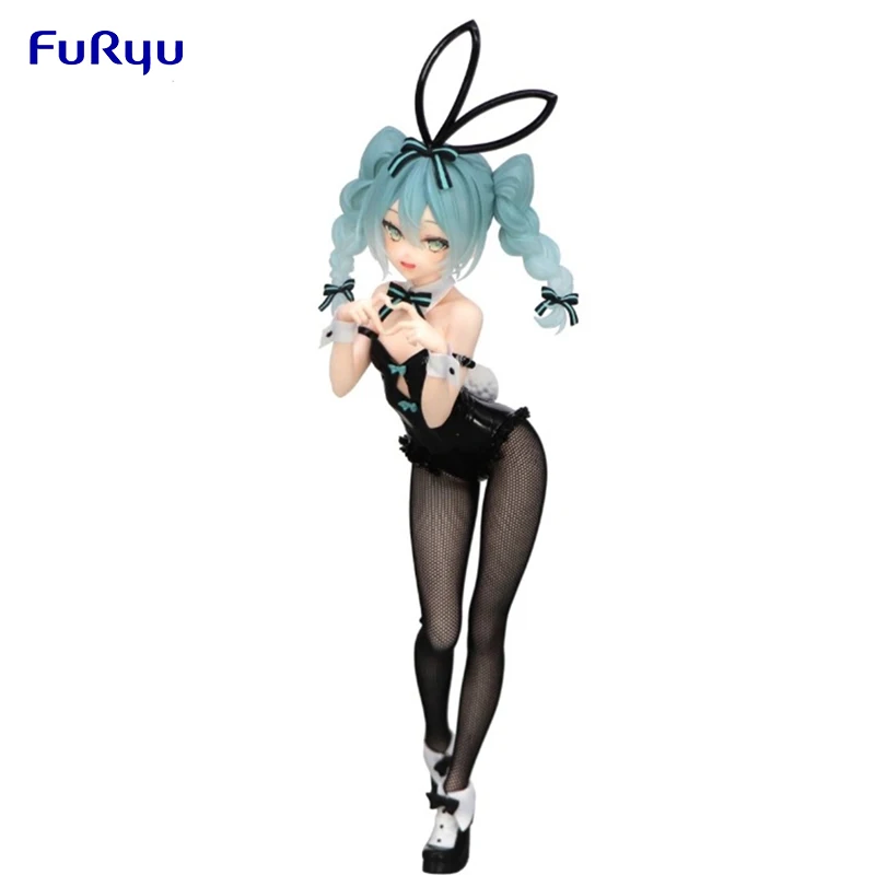 

Женская Оригинальная фигурка FuRyu Hatsune Miku Bicute Bunny экшн-фигурка аниме Коллекционная модель куклы Статуэтка орнамент подарки