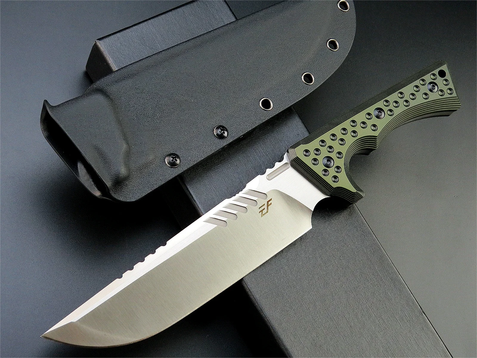 Eafengrow EF146 Fixed Knife 8mm Thick Sleipner Stainless Steel Blade G10 Handle Blade Knife EDC Tool Full Tang Heavy Duty 4