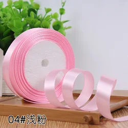 Elegant 15mm Satin Ribbon for DIY Crafts and Decor - 22 Meters (Light pink)