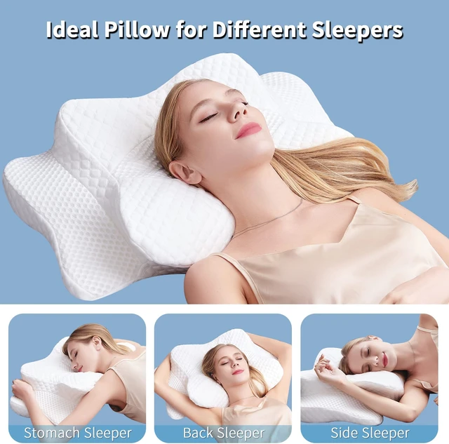 Cuscino cervicale in Memory Foam cuscino ergonomico ortopedico per il  dolore al collo per cuscini per il sonno dello stomaco della schiena  laterale - AliExpress
