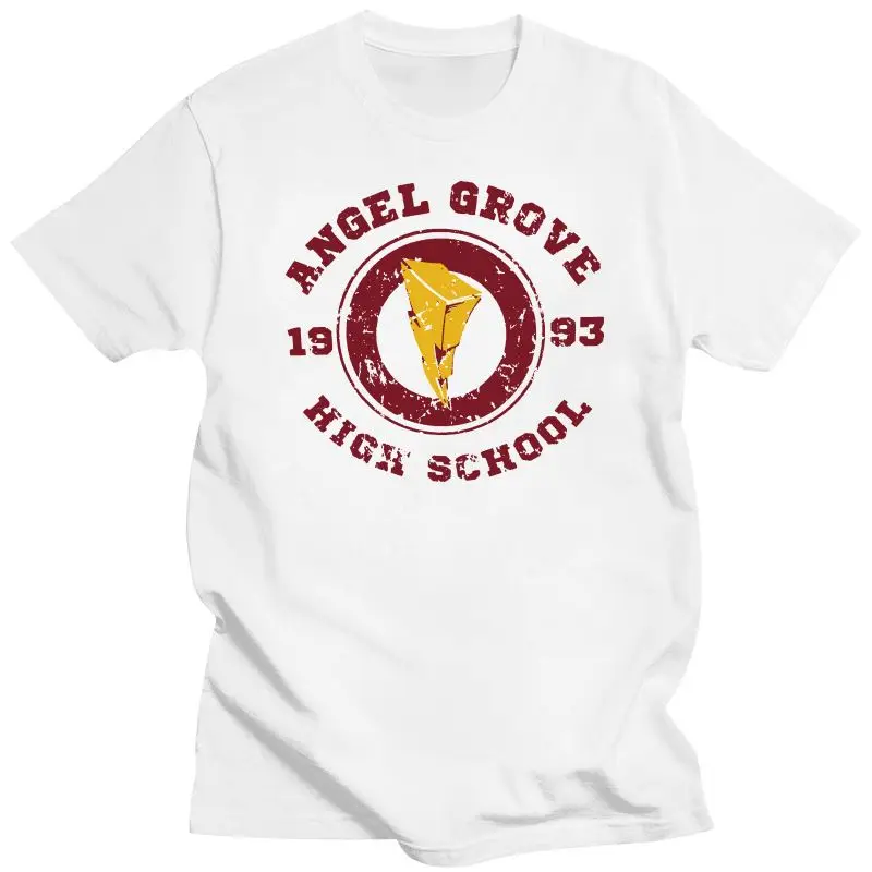 2022 607 Angel Grove High School Mens Top Tee T Shirt Power Super Heroes Rangers Costume New 11 Colori 8 Taglie T-Shirt