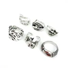 Wholesale 20pcs Dragon Rings For Men Women Punk Style Silver Color Claw Trendy Jewelry Party Gift Fashion Finger Accessories 2