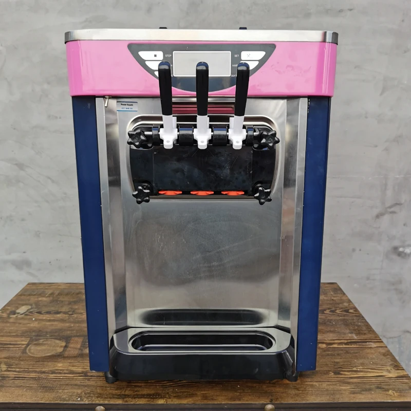 

Commercial Soft Ice Cream Machine Fully Automatic Stainless Steel Vertical Refrigeration Equipments Cone Maker