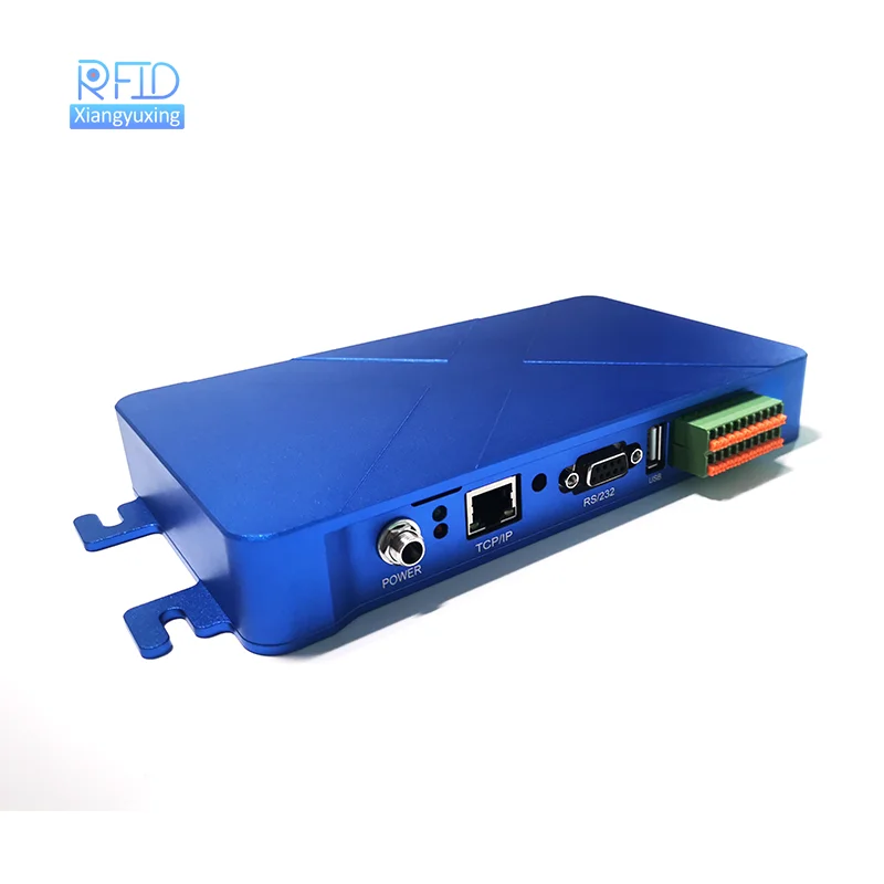 RS232/RS485 TCP IP WIFI 출입 통제 RFID 고정 리더기 4 안테나 포트 860-960MHz 주파수 출입 통제 카드 리더기용