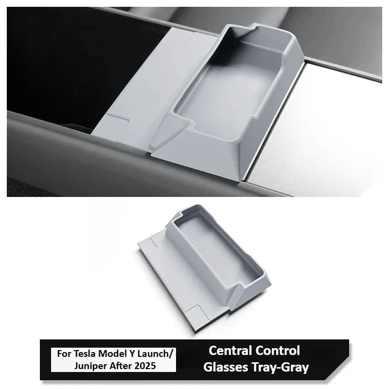 Für Tesla Model Y/YL Juniper 2025-26 Silikon-Armlehnen-Aufbewahrungsbox Mittelkonsole Brillenfach Organizer Auto-Zubehör – Detail 9