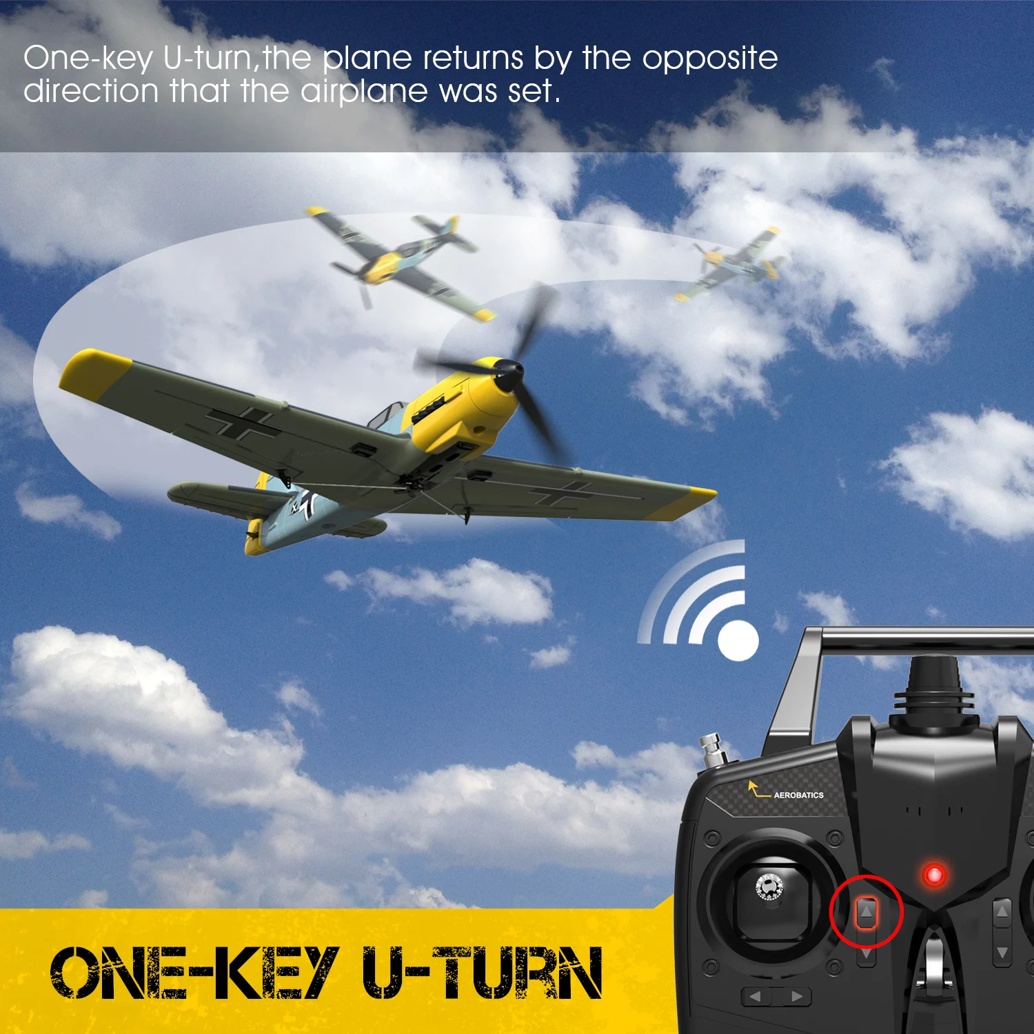 Volantex BF109 Remote Control Airplane 2.4GHz 4CH 400mm