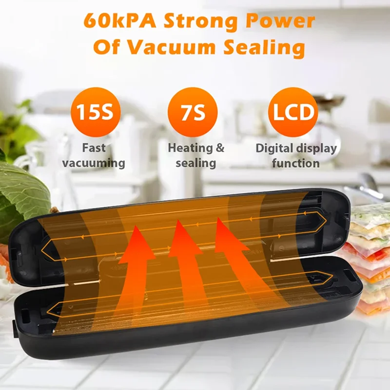 Vacuum Sealer Packaging Machine Food Vacuum Sealer With Free 10pcs Vacuum bags Household Vacuum Food Sealing 3