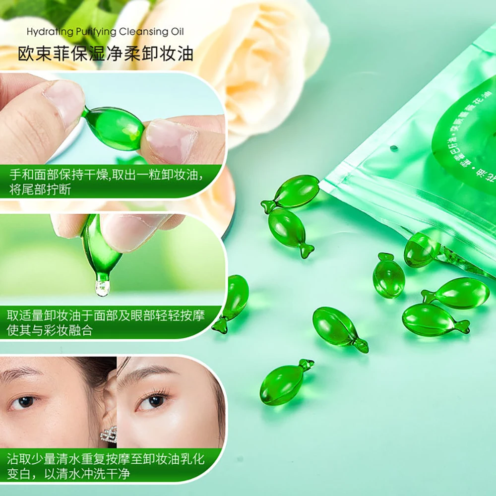 OSUFI Moisturizing Makeup Remover Oil Cleanses Facial Stains Makeup products Non Stick Makeups Cosmetics Facial Eyelash remover 4