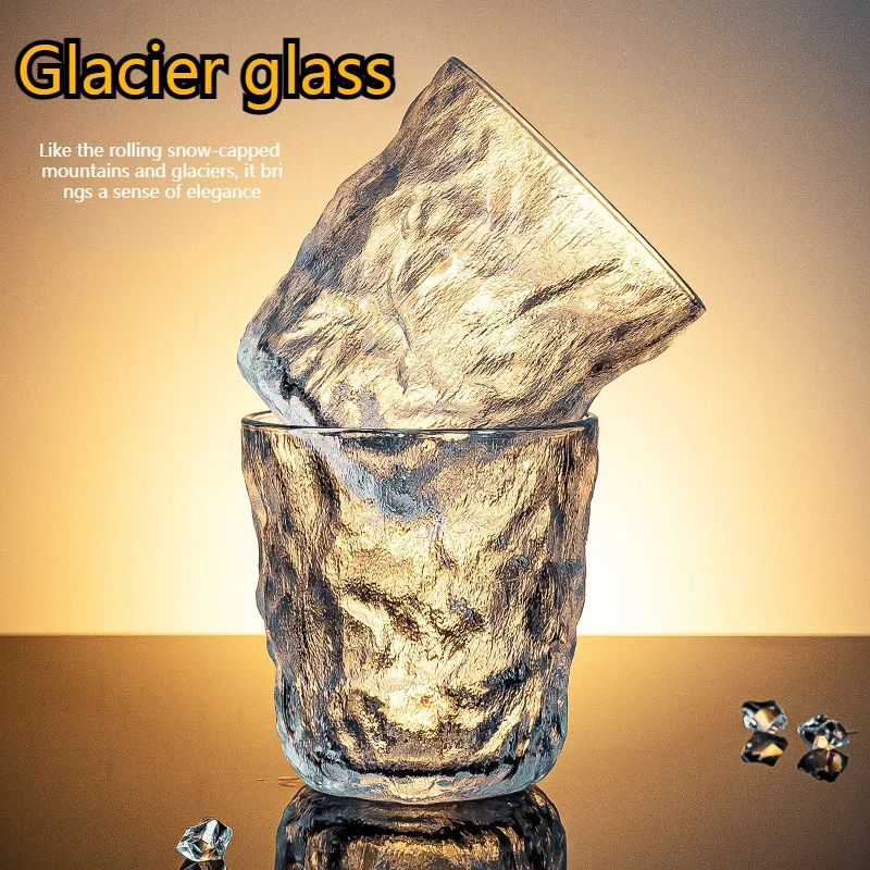 

280/300ml Glacier Matte Texture Glass Creative Party Bar Beer Cup Thickened Cup Body Retro Juice Cup Drinking Cup