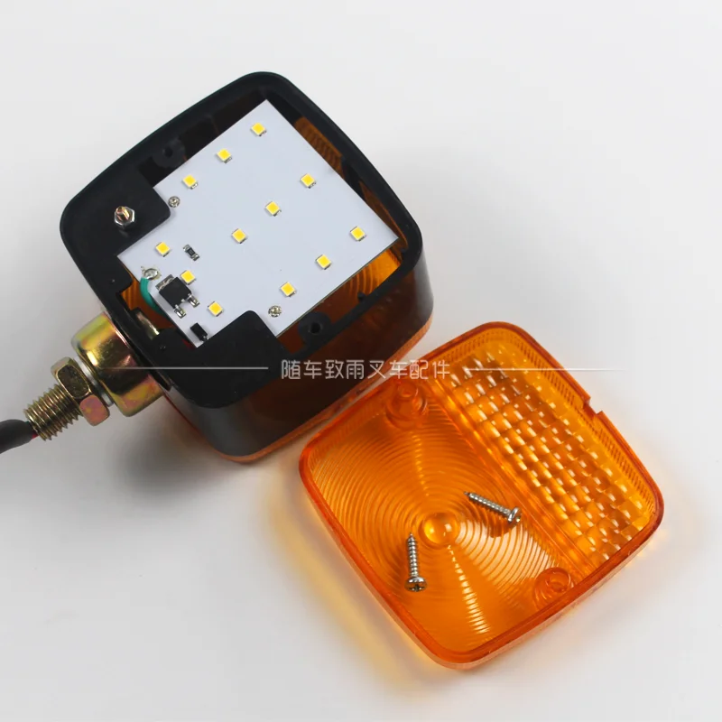 XOJOX 지게차용 LED 전방 방향 지시등 양면 소형 조명, 3 선 12V 24V 48V, Hangcha Heli 고품질