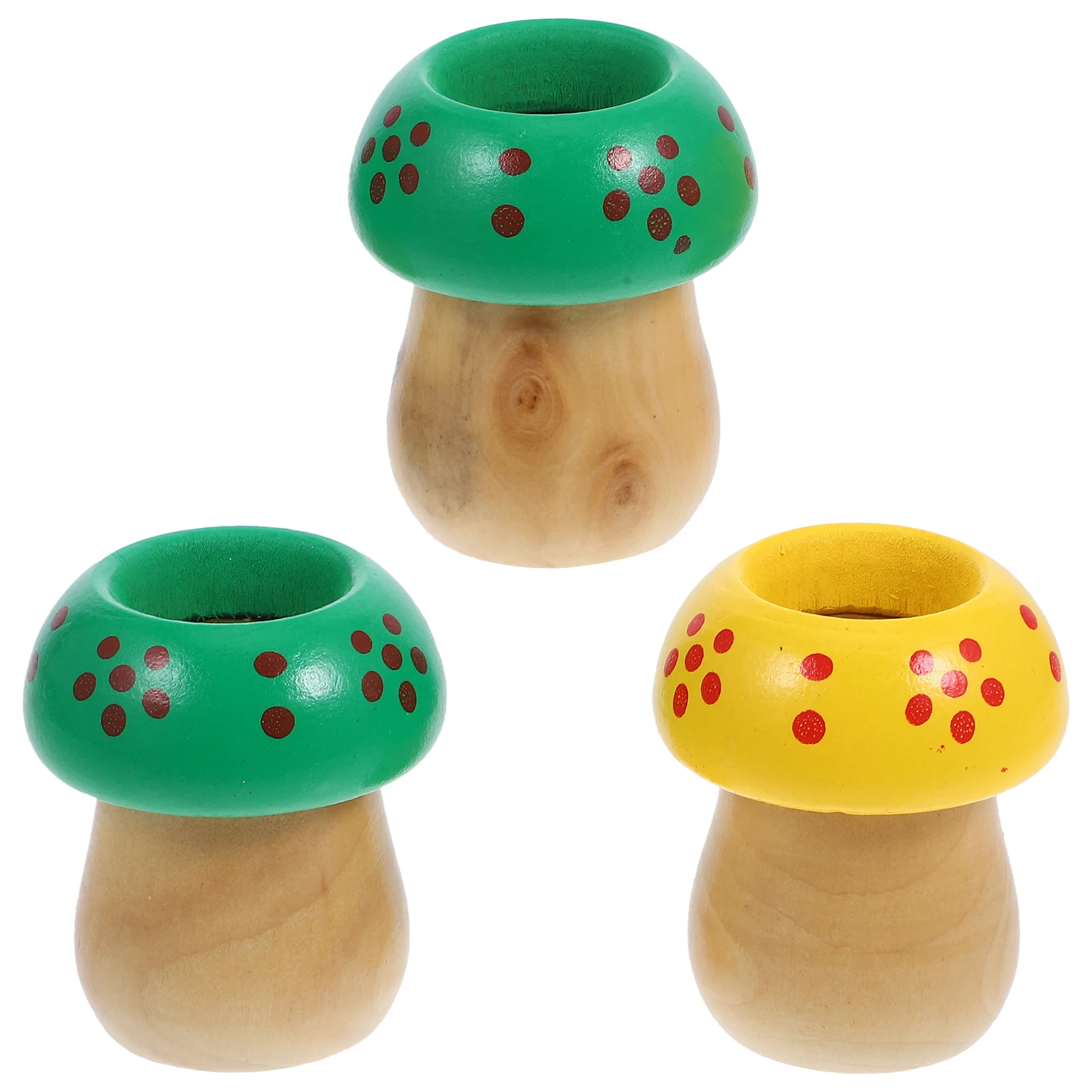 3 Pcs Kids Toys Mushroom Shape Kaleidoscope Baby Color Cognition Educational Grasping Intellectual Development Vision Hand Eye