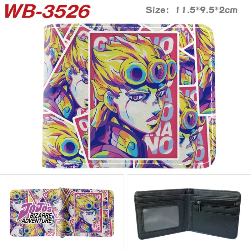 JoJo Bizarre Adventure Jotaro Wallet Anime Figure Prints Giovanna