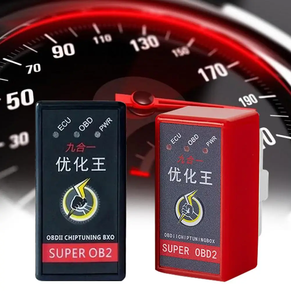 New Super OBD2 Nitro OBD EcoOBD2 ECU Chip Tuning Box Plug Car Fuel Save More Power Hot Upgrade With Switch