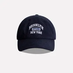Embroidered Letter Baseball Cap - Unisex Spring/Summer Outdoor Snapback Hat - Adult (A- Navy blue)