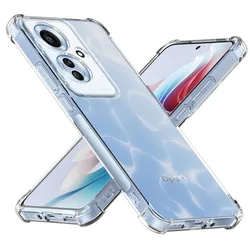Shockproof Clear TPU Protective Phone Case for Reno 8T 5G (Clear)