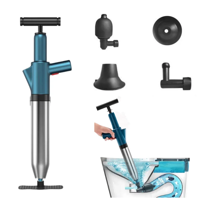 Pipe Plunger Drain Unblocker High Pressure Air Drain Blaster Cleaner