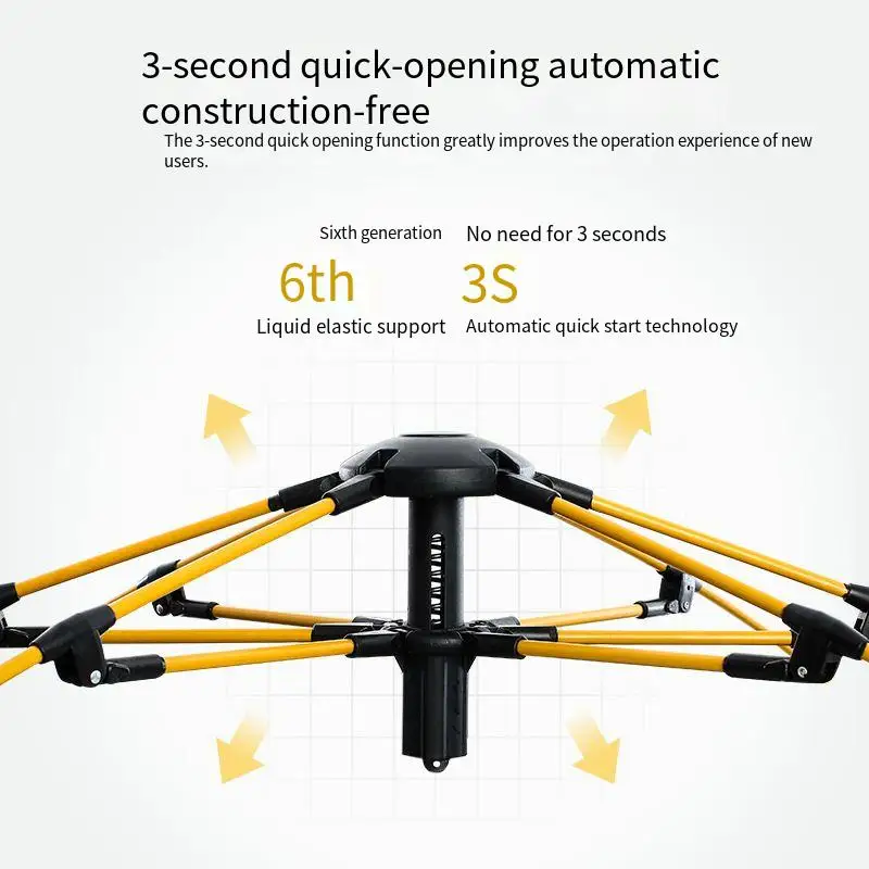3-4 People Folding Tents, Automatically Opening Camping Tents, Portable Travel Suitable For Camping And Hiking