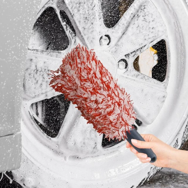 Wheel Woolies Wheel Cleaning Brush 2-Piece Kit