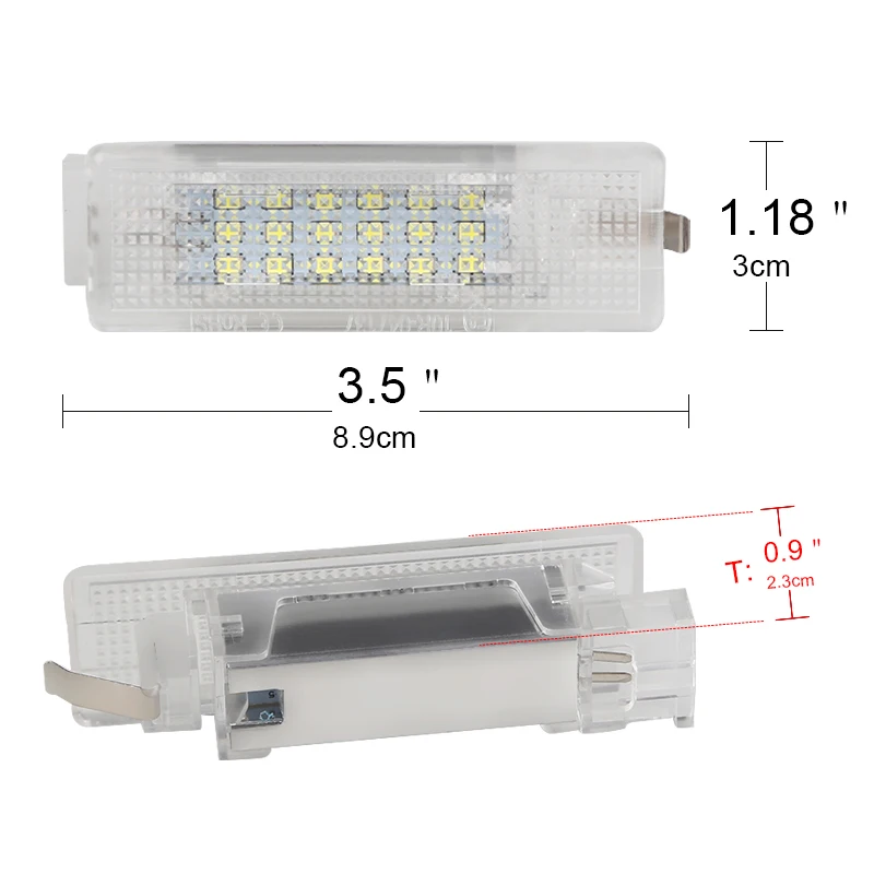 1pcs Car LED Luggage White Lights For VW Caddy Campmob Eos Golf Jetta Passat Trunk Boot Lights 6000k 12V White Canbus